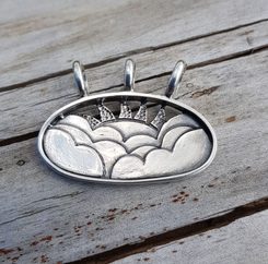 CIEL, pendentif en argent