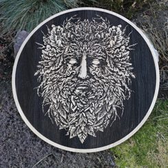 GREEN MAN Wall Decoration 45cm Oak