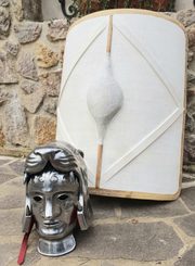 BOUCLIER DE GLADIATEUR, Scutum, Pompéi