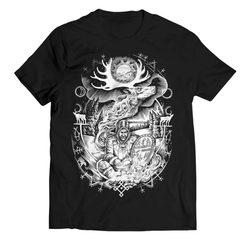 SAAMI SHAMAN, Lapland edition, men's T-shirt BW