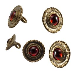 Medieval brass buttons 5 pieces