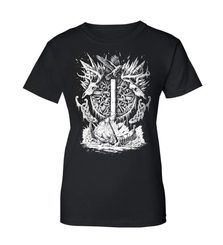 ISAZ - Collection FUTHARK, ladies' T-Shirt b&w