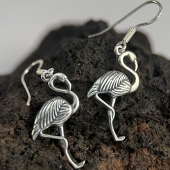 SILVER PENTACLE EARRINGS