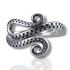 CTHULHU bague en argent Ag 925/1000