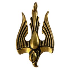 Ukrainian falcon - Tryzuib, pendant, bronze