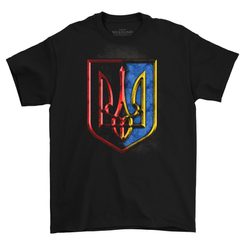 T-shirt UKRAINE Coat of Arms - red is blood, black is earth