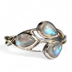 ELVEN, Ring, Mondstein Silber 925/1000