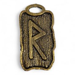 RAIDHO - Rune Pendant zinc ant. brass
