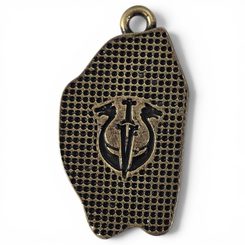 Chauve-souris, pendentif, zinc