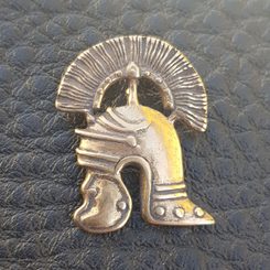 CENTURION, casque romain, pendentif en bronze