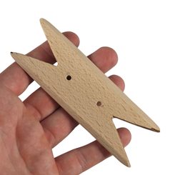 Chausson de tissage décoré, bois de hêtre