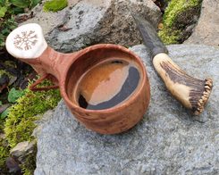 VEGVÍSIR Kuksa, birch bowl from Lapland