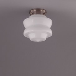 SMALL TOP, Ceiling Lamp, matte nickle round fixture