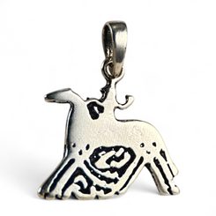 ODIN and SLEIPNIR - silver pendant Ag 925