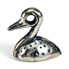 CELTIC DUCK, France, silver pendant