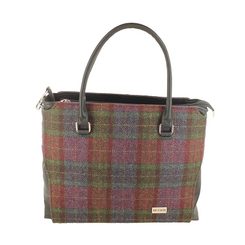 Handtasche EMILY - blau und grün kariert, Irland