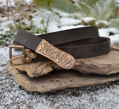 MORAVIA MAGNA, Slavic leather belt, brown