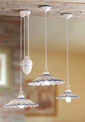 TIROLIA plafonnier en céramique avec poids 2211-1, vert