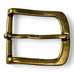 Modern belt buckle, old brass