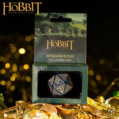 Le Hobbit, dé à 20 faces rotatif « Spindown D20 » pour le jeu de cartes Tideborn TCG, format jumbo
