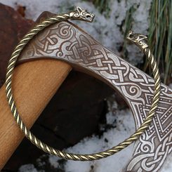 FENRIR Wolf Arm Ring brass