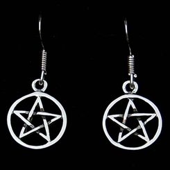 PENTAGRAM - boucles d'oreilles en argent Ag 925