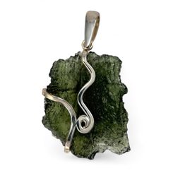 NOMERIS, silver pendant, Moldavite Ag 925