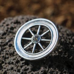 Roue Taranis, réplique celtique, argent