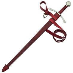 LEATHER SCABBARD for swords, de luxe