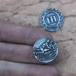 Prague groschen, replica of medieval coin Ag 925/1000, 13g