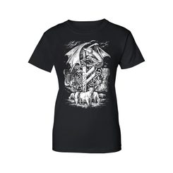 FEHU women's T-shirt B&W