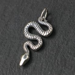 SERPENT, pendentif en argent