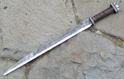 Scramasaxe anglo-saxon, réplique forgée