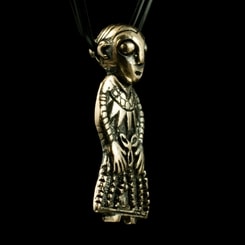 FREYA from Revninge, viking pendant, bronze