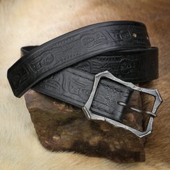 THUNDER BIRD Leather BELT with Forged Buckle