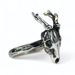 DEER - Skull, Ring Silver