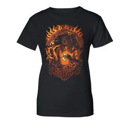 SVAROG Heavenly Blacksmith, Slavic God of Fire women's t-shirt colored