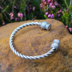 Schottische Distel - Armband, Silber