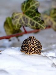 SVARGA, belt buckle, brass - rectangular