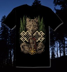 WOLF WARRIOR, Slavic T-Shirt - colored