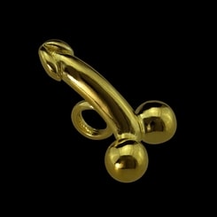 FASCINUS, Roman Phallic Pendant, 14K gold