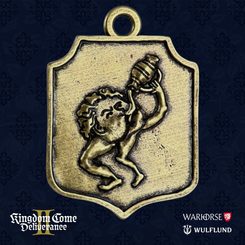 The Thirsty Hole in the Wall Tavern, zinc alloy pendant, Kingdom Come: Deliverance II