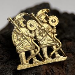 VENDEL, decorative belt rivet, brass