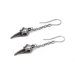 Rabenschadel Schlenker,, skulls, earrings