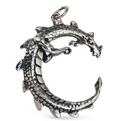 UROBOROS, pendant Dragon, silver