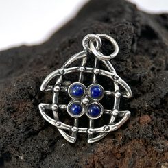 Owl, antique pendant, silver 925/1000