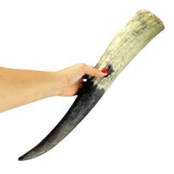 RÅKA - Raven, carved drinking horn