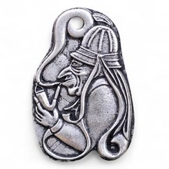 Vodnik, Slavic Water sprite, pendant, zinc