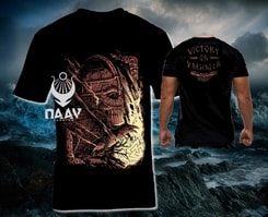 VICTORY or VALHALLA, Viking T-shirt, men's Naav