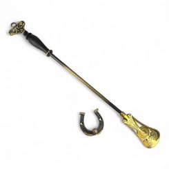 Hufeisenlöffel, Motiv Pferd und Hufeisen